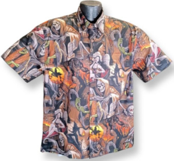 Halloween Night Cemetary Hawaiian Shirt